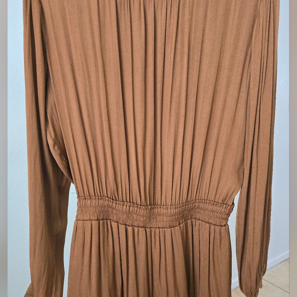 GB Long Sleeve Brown Mini Dress - Picture 4 of 5